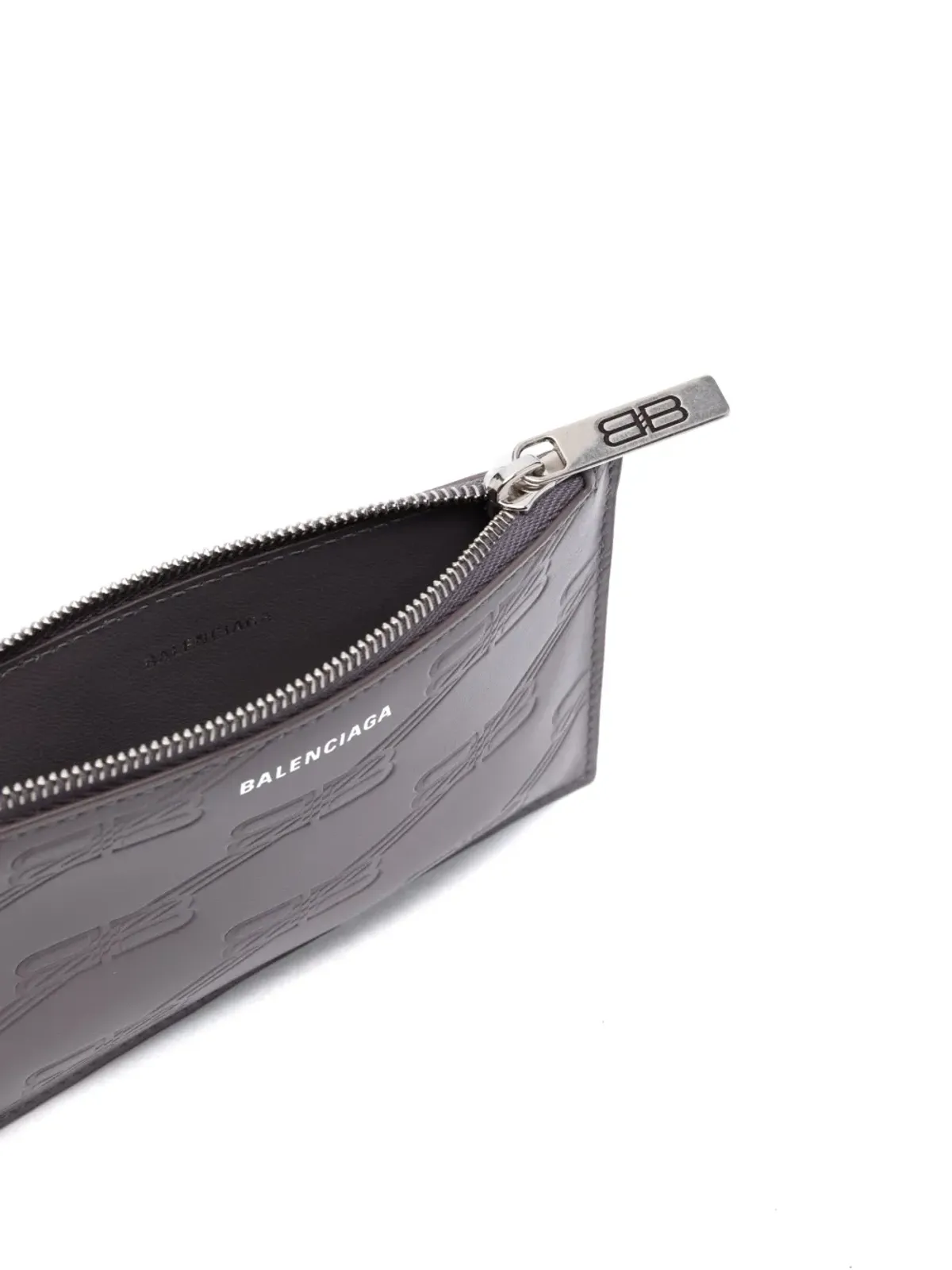 Balenciaga ロゴエンボス レザー カードホルダー - 画像3