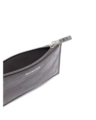 Balenciaga ロゴエンボス レザー カードホルダー - サムネイル3