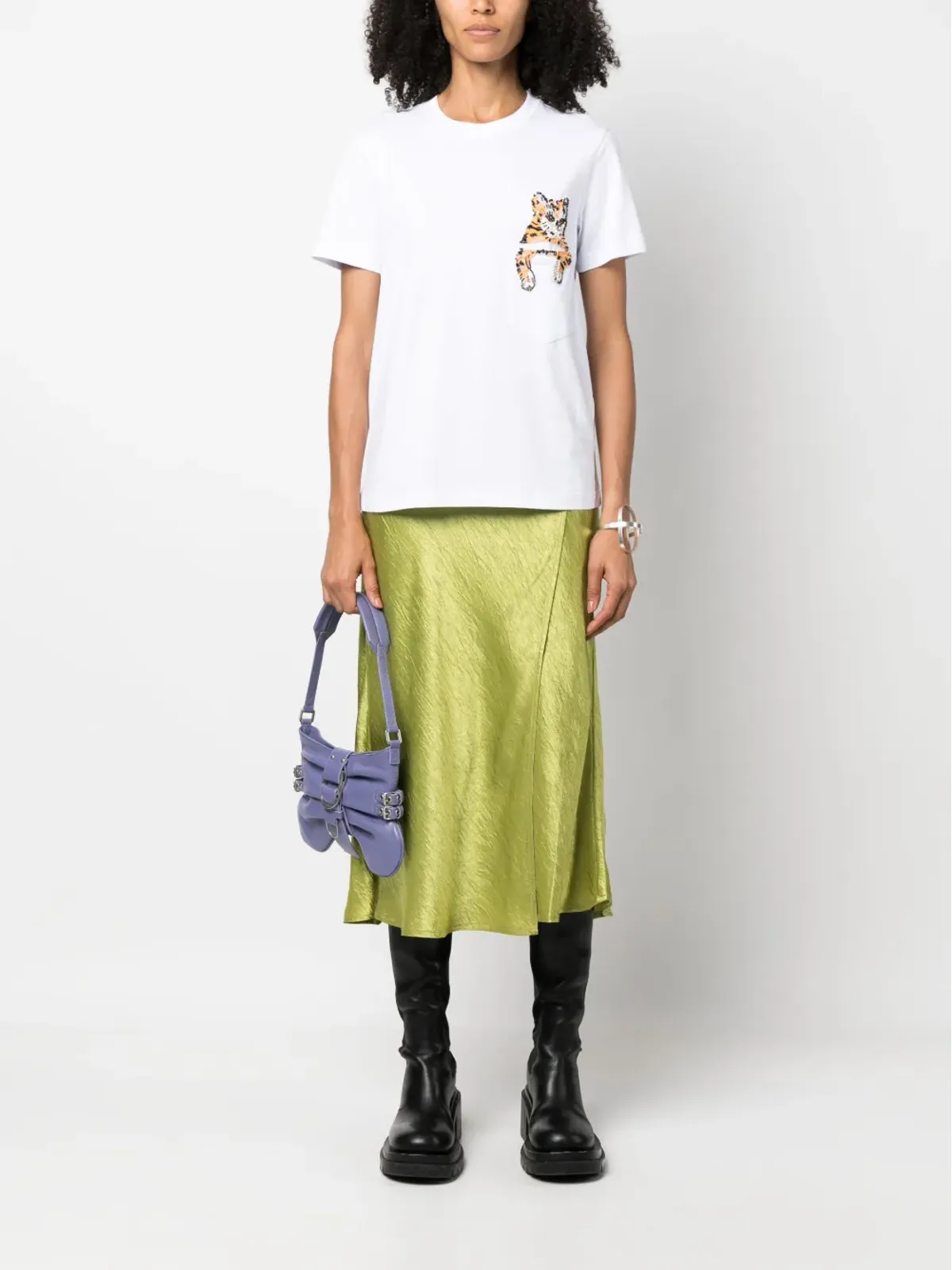 MSGM 猫モチーフのコットンTシャツ - 画像2