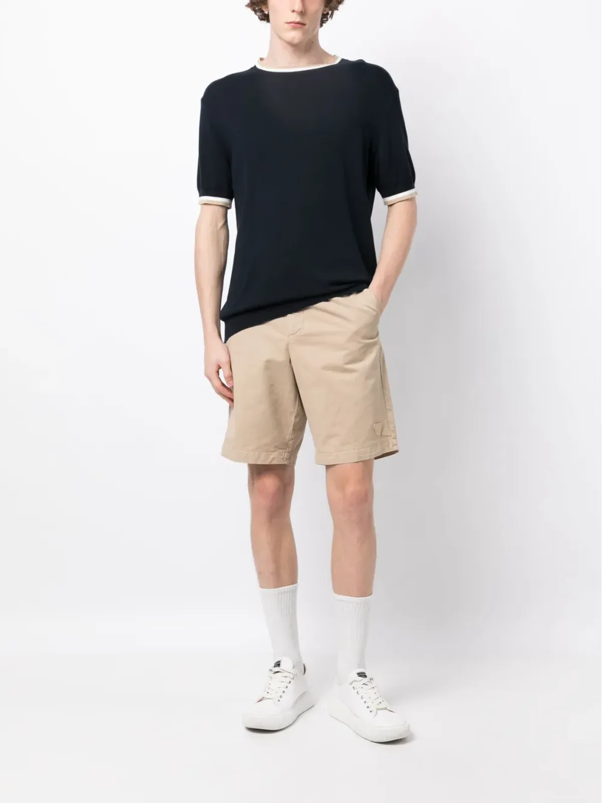 Emporio Armani ストレートレッグ コットンショーツ - 画像2