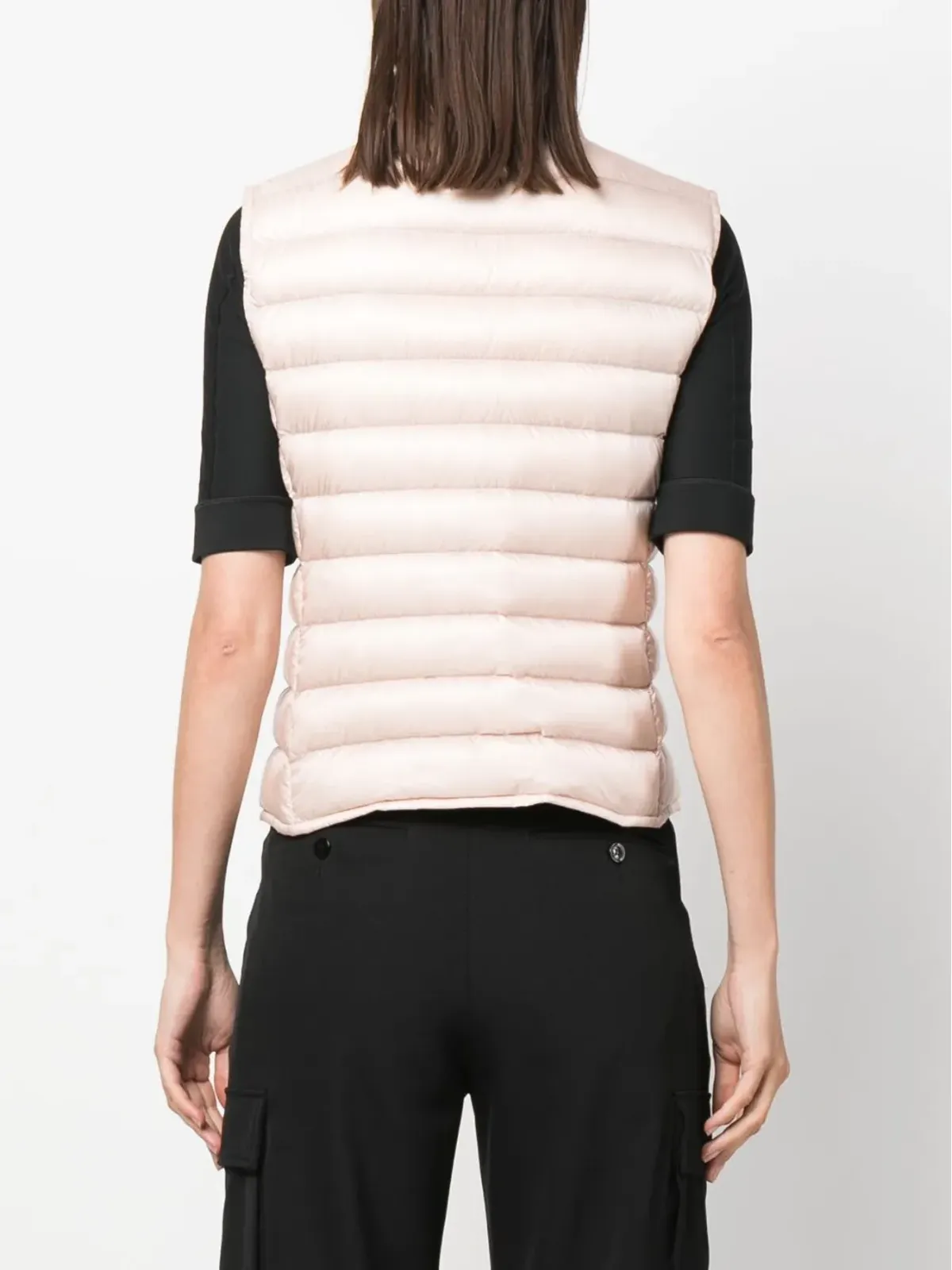 Moncler Liane ロゴパッチ ベスト - 画像4