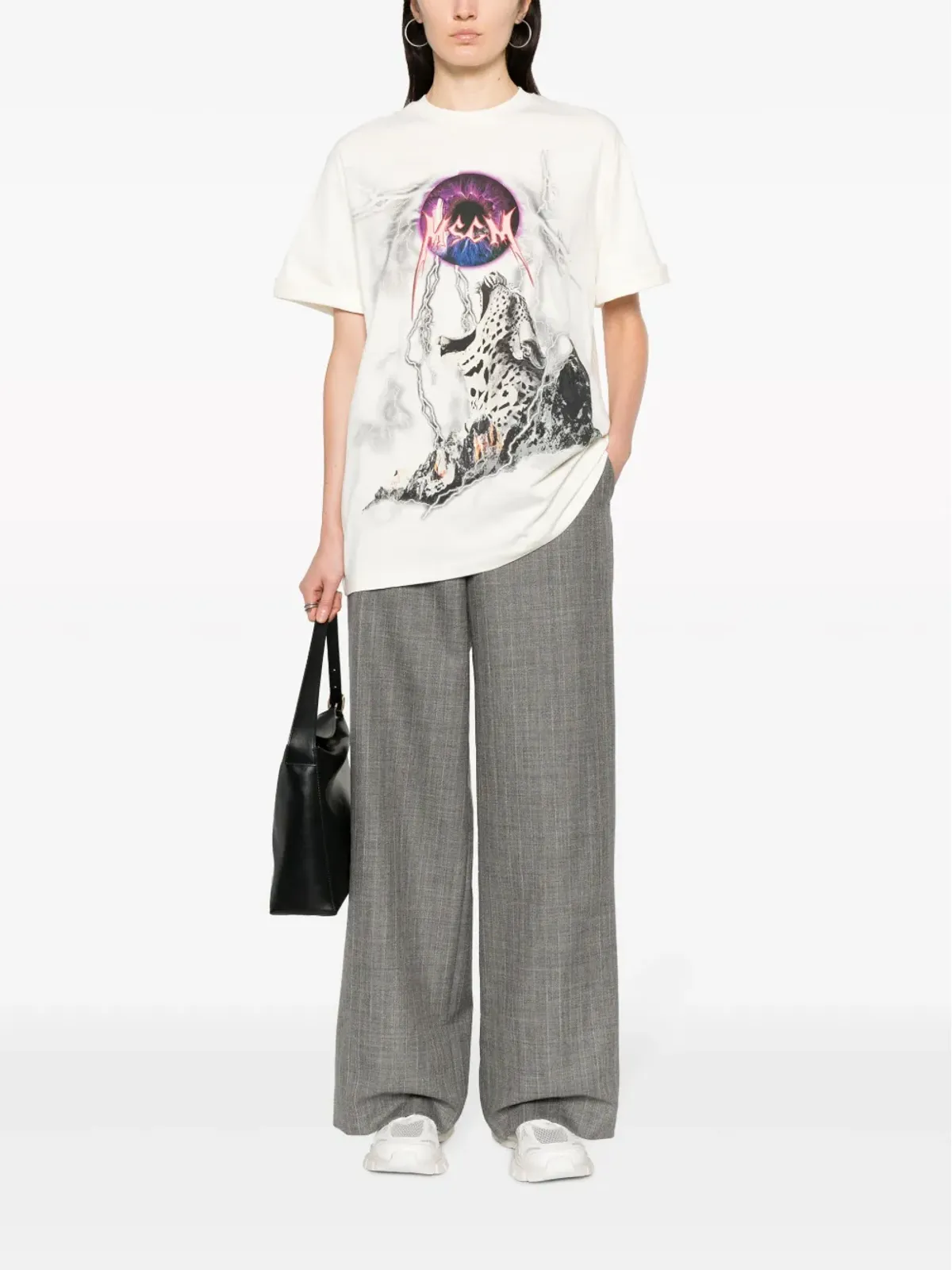 MSGM テーラードウールパンツ（グレー） - 画像2