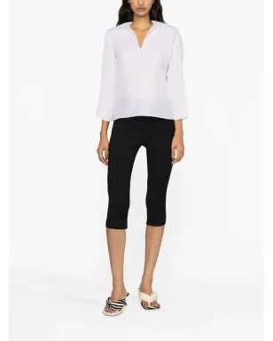 Tory Burch スプレッドカラー シルクシャツ - White - サムネイル2
