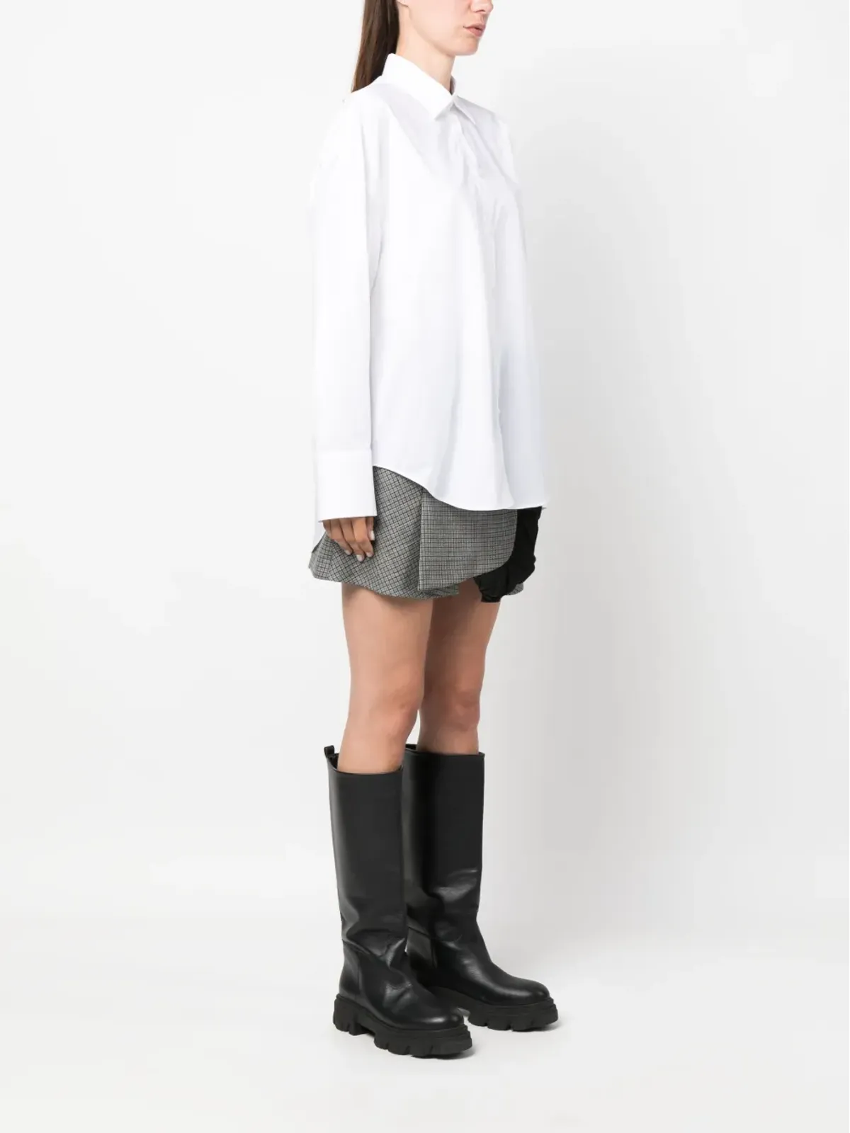 MSGM エンブロイダードロゴ コットン シャツ - 画像3