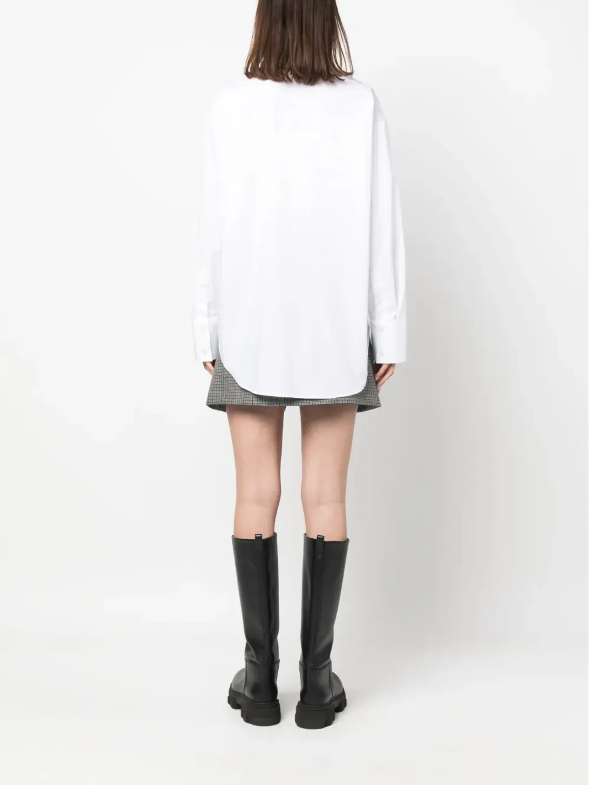 MSGM エンブロイダードロゴ コットン シャツ - 画像4