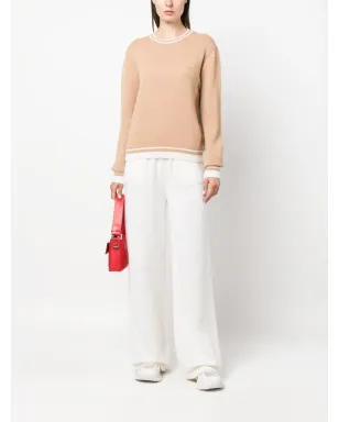 MSGM ロゴ刺繍入り丸首ニットセーター - サムネイル2