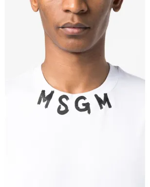 MSGM ロゴレタリングプリント コットンTシャツ - サムネイル5