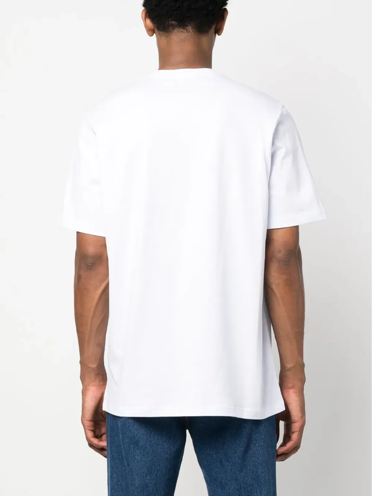 MSGM ロゴレタリングプリント コットンTシャツ - 画像4