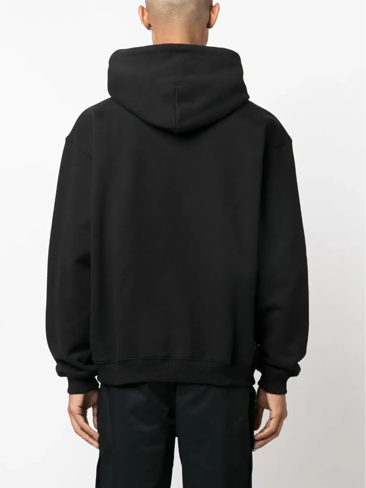 MSGM グラフィックプリント コットン パーカー ブラック - 画像4