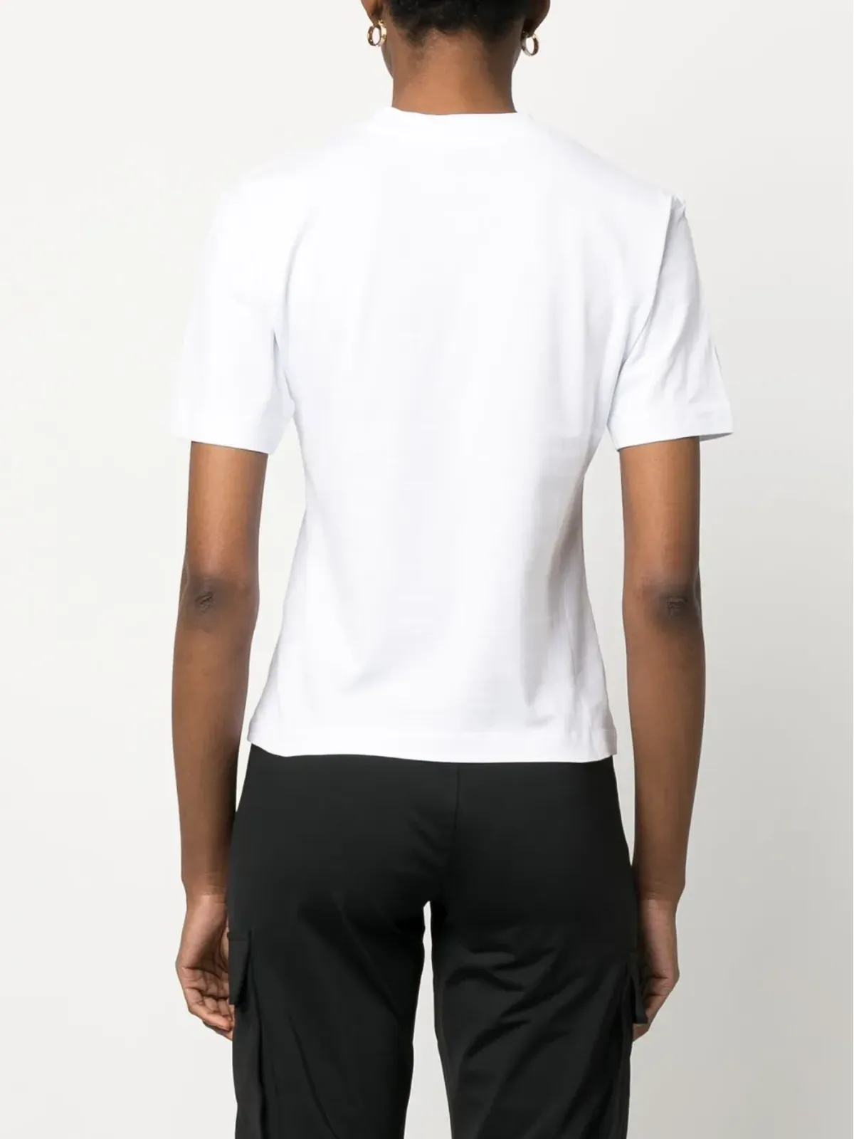 MSGM イルカ柄コットンTシャツ - 画像4
