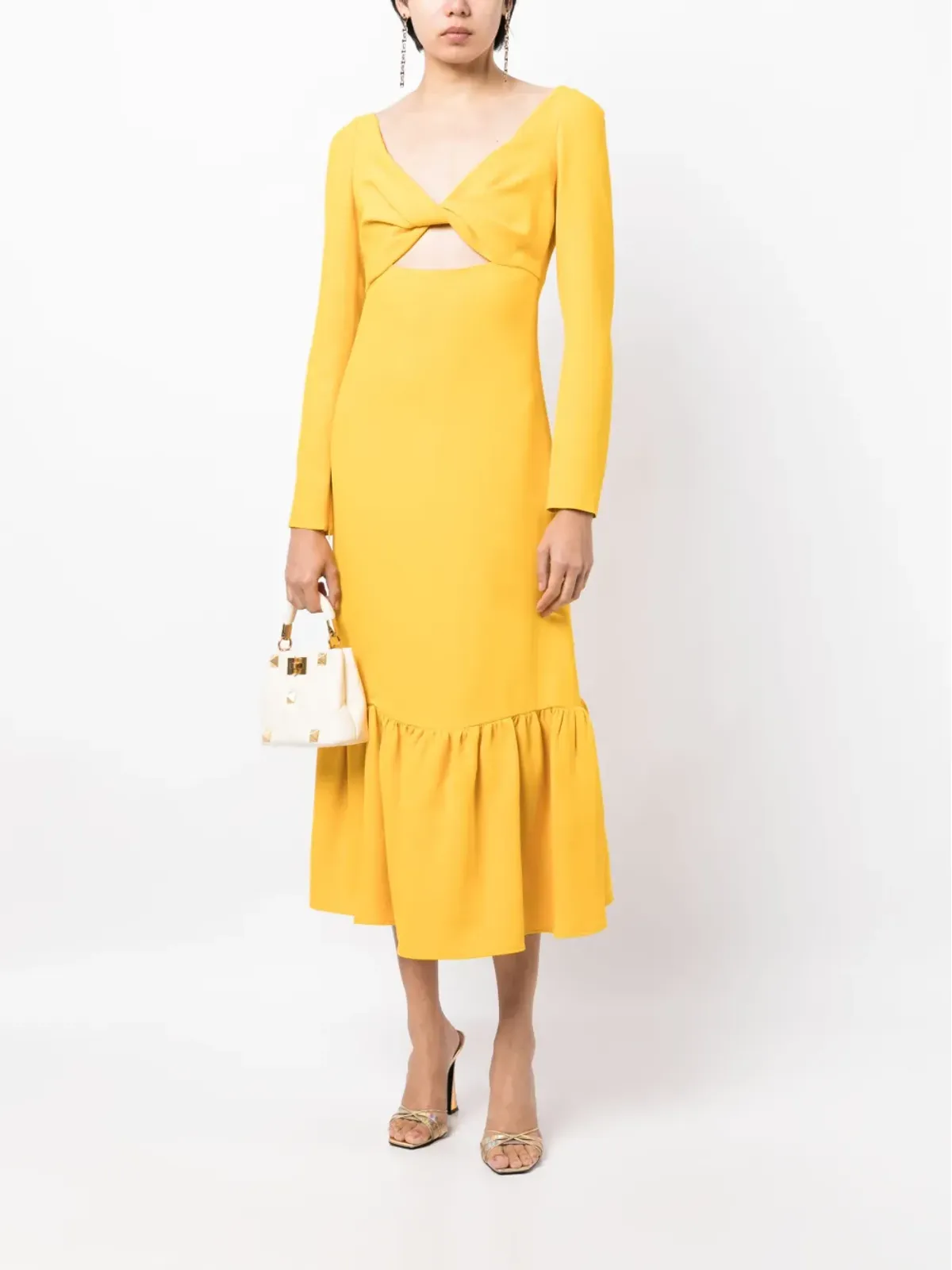 Giambattista Valli ツイストフロント ミディドレス - 画像2
