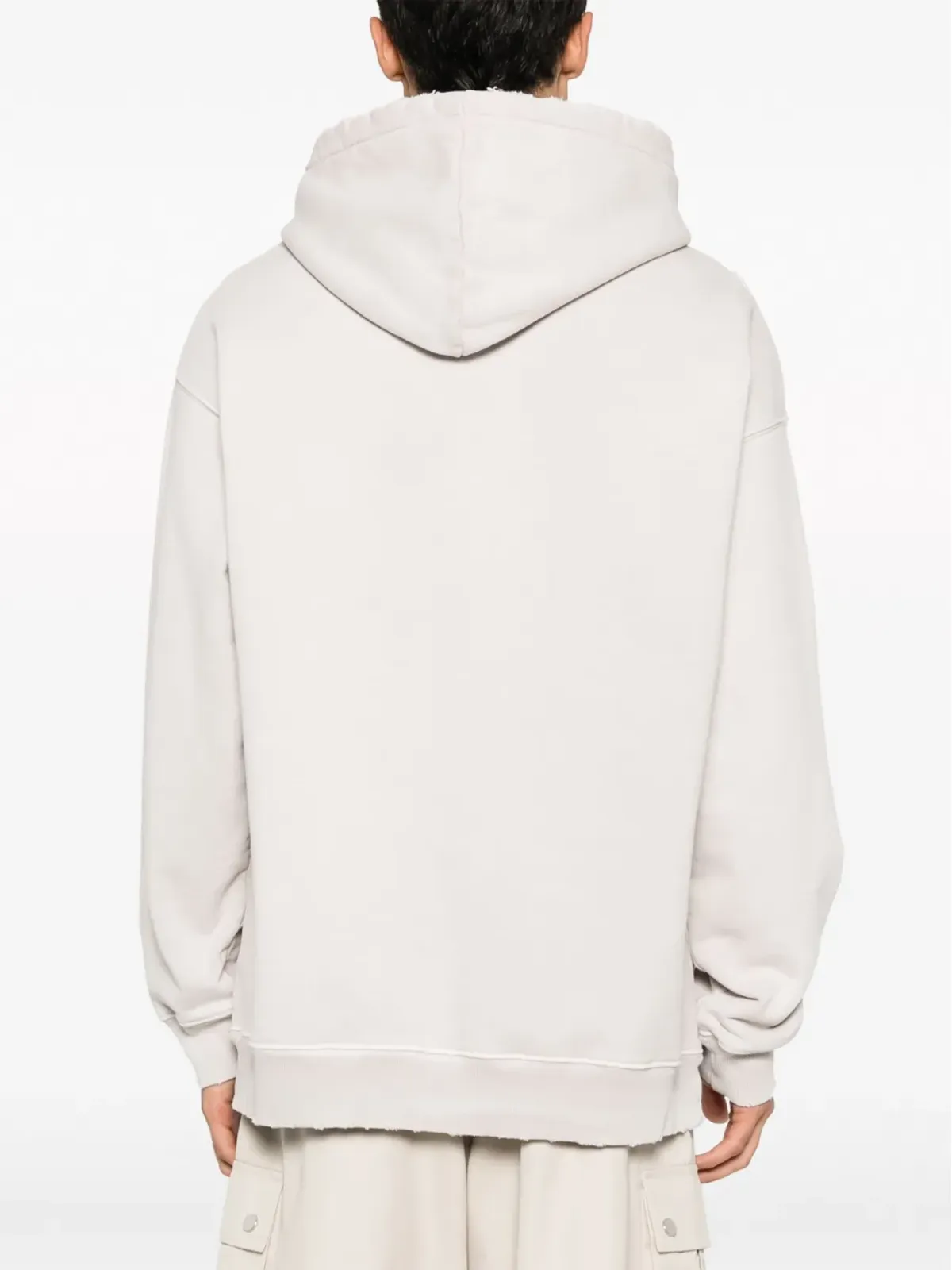 MSGM トーンロゴプリント コットン フーディー - 画像4