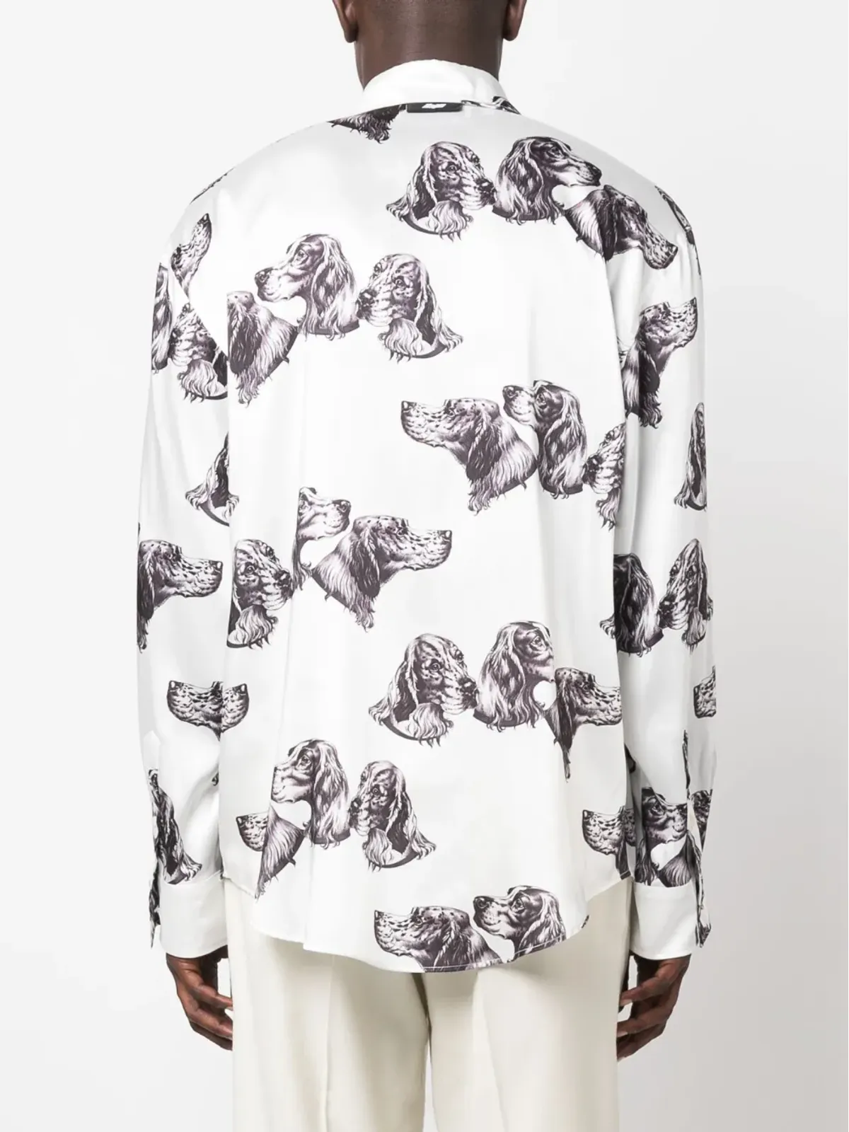 MSGM グラフィックプリント長袖シャツ - 画像4