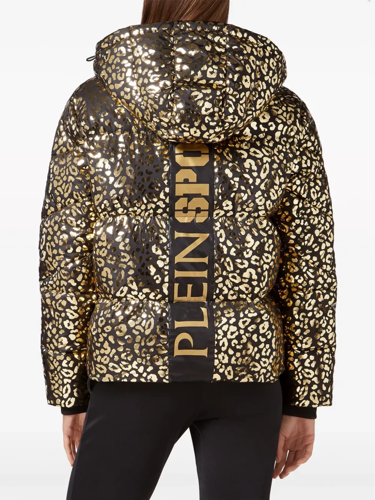 Plein Sport ヒョウ柄ダウンジャケット - 画像4