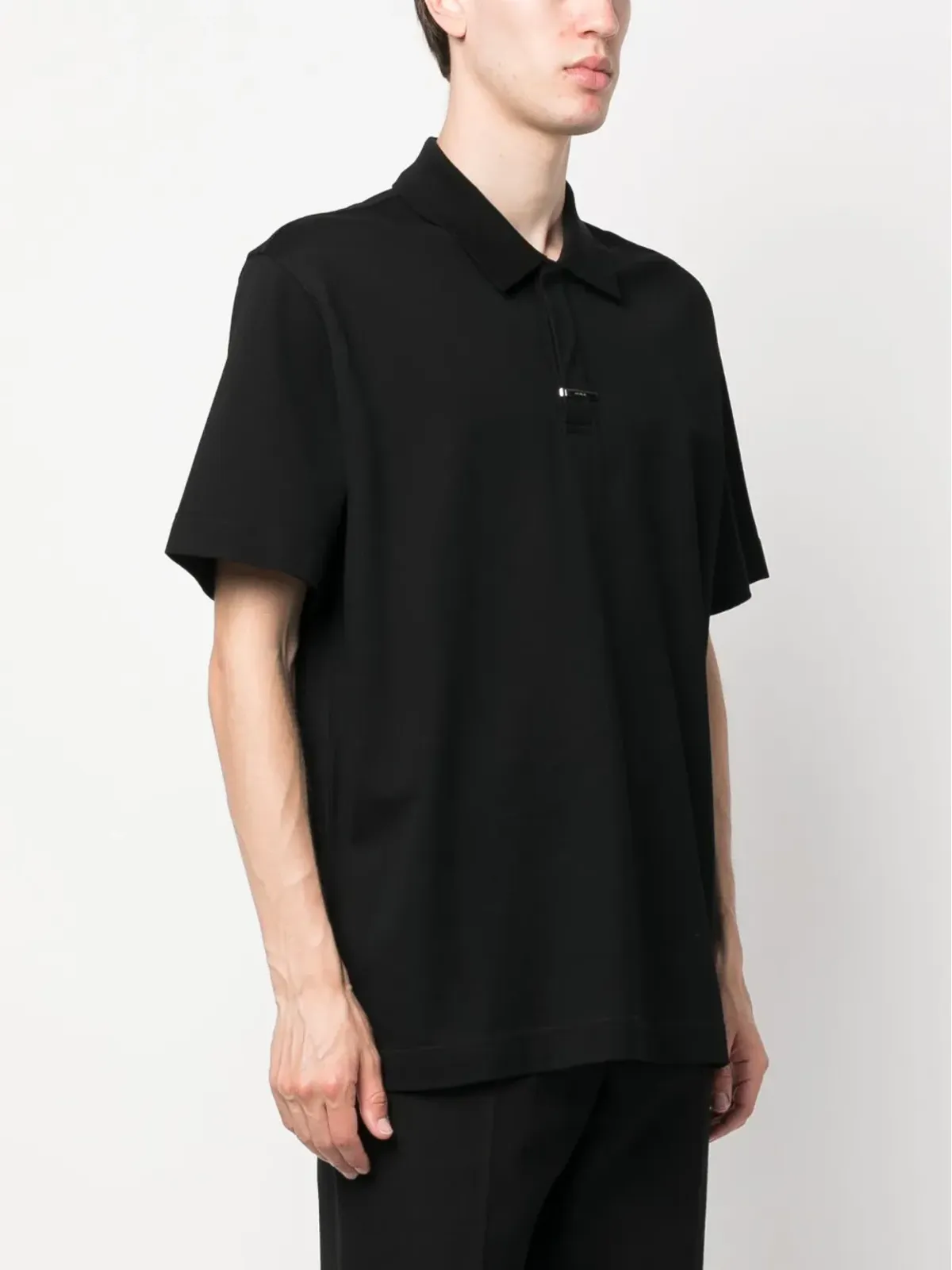Givenchy ロゴプレート付きコットンポロシャツ - 画像3