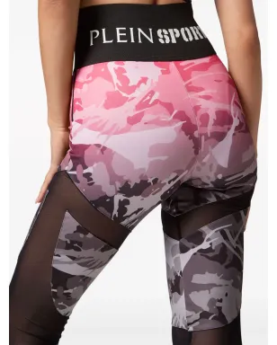 Plein Sport カモフラージュプリント ハイウエスト レギンス - ピンク - サムネイル5