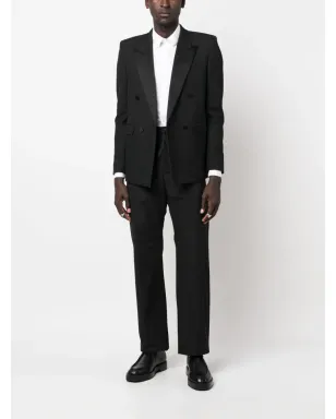 Alexander McQueen ドローストリングウエストストレートレッグパンツ（ブラック） - サムネイル2