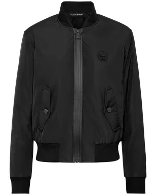 Plein Sport ロゴパッチ ジップアップ ボンバー ジャケット - サムネイル1