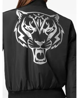 Plein Sport ロゴパッチ ジップアップ ボンバー ジャケット - サムネイル5