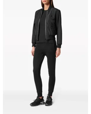 Plein Sport ロゴパッチ ジップアップ ボンバー ジャケット - サムネイル2