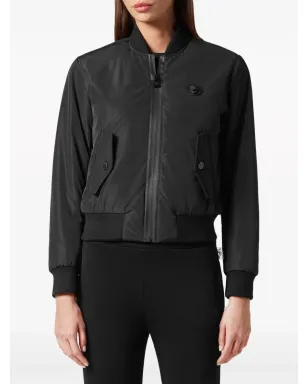 Plein Sport ロゴパッチ ジップアップ ボンバー ジャケット - サムネイル3