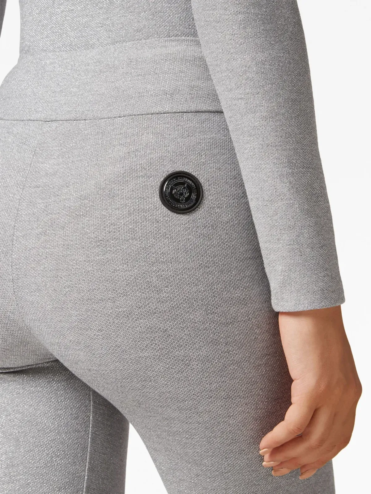 Plein Sport タイガーロゴパッチ ルーレックス レギンス - 画像5