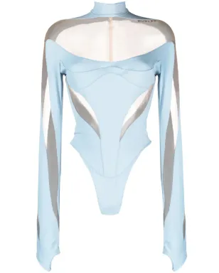 Mugler パネルド・シアーボディスーツ - サムネイル1