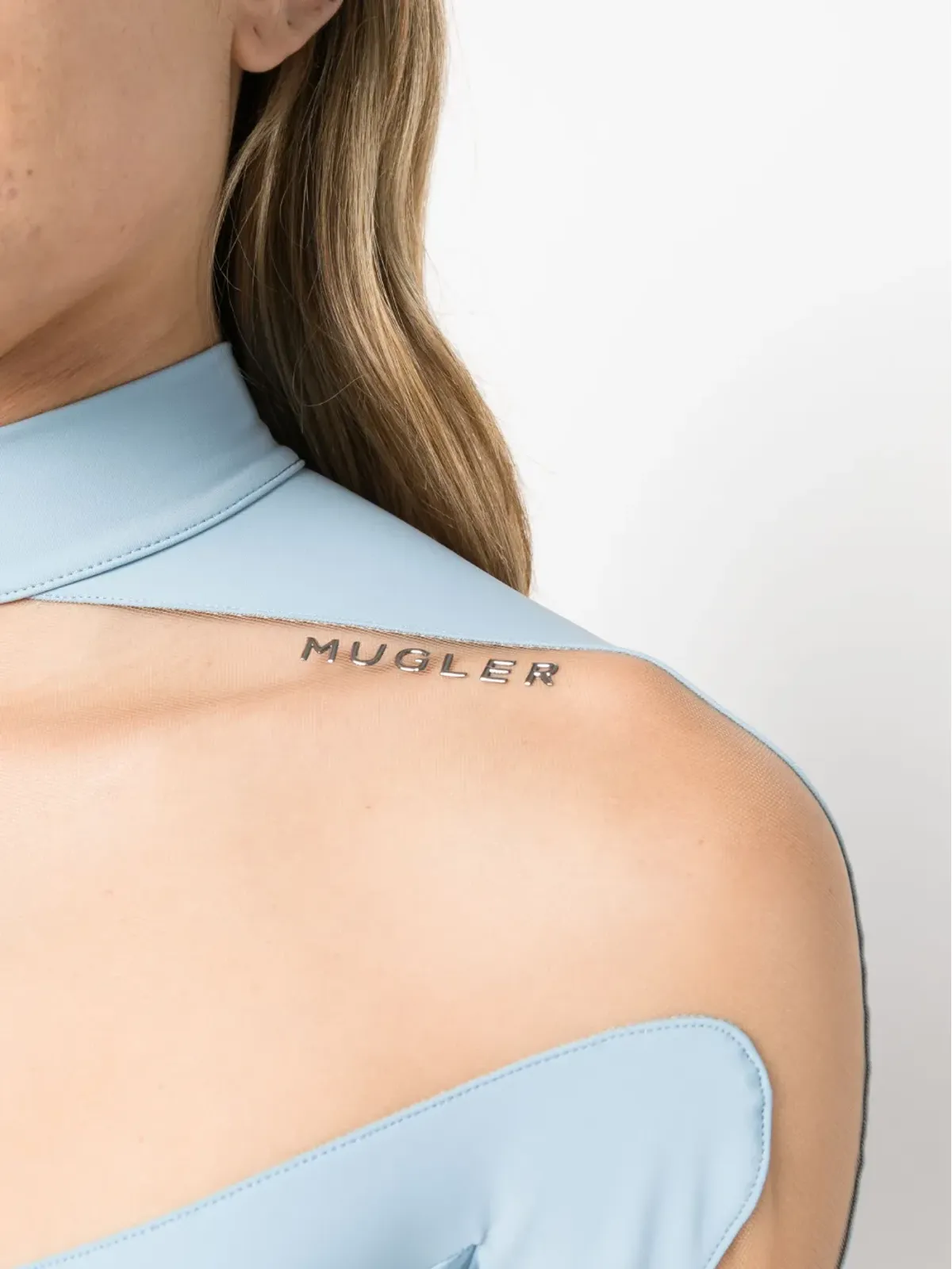Mugler パネルド・シアーボディスーツ - 画像5