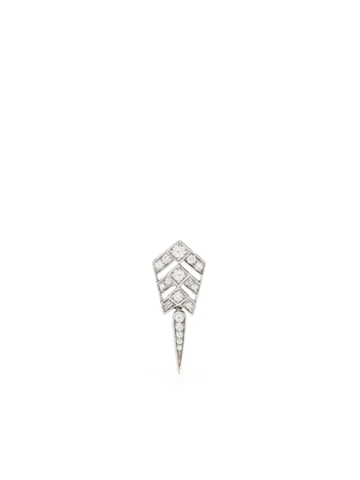 STATEMENT PARIS Stairway Arrow ダイヤモンドドロップ イヤリング - 画像1
