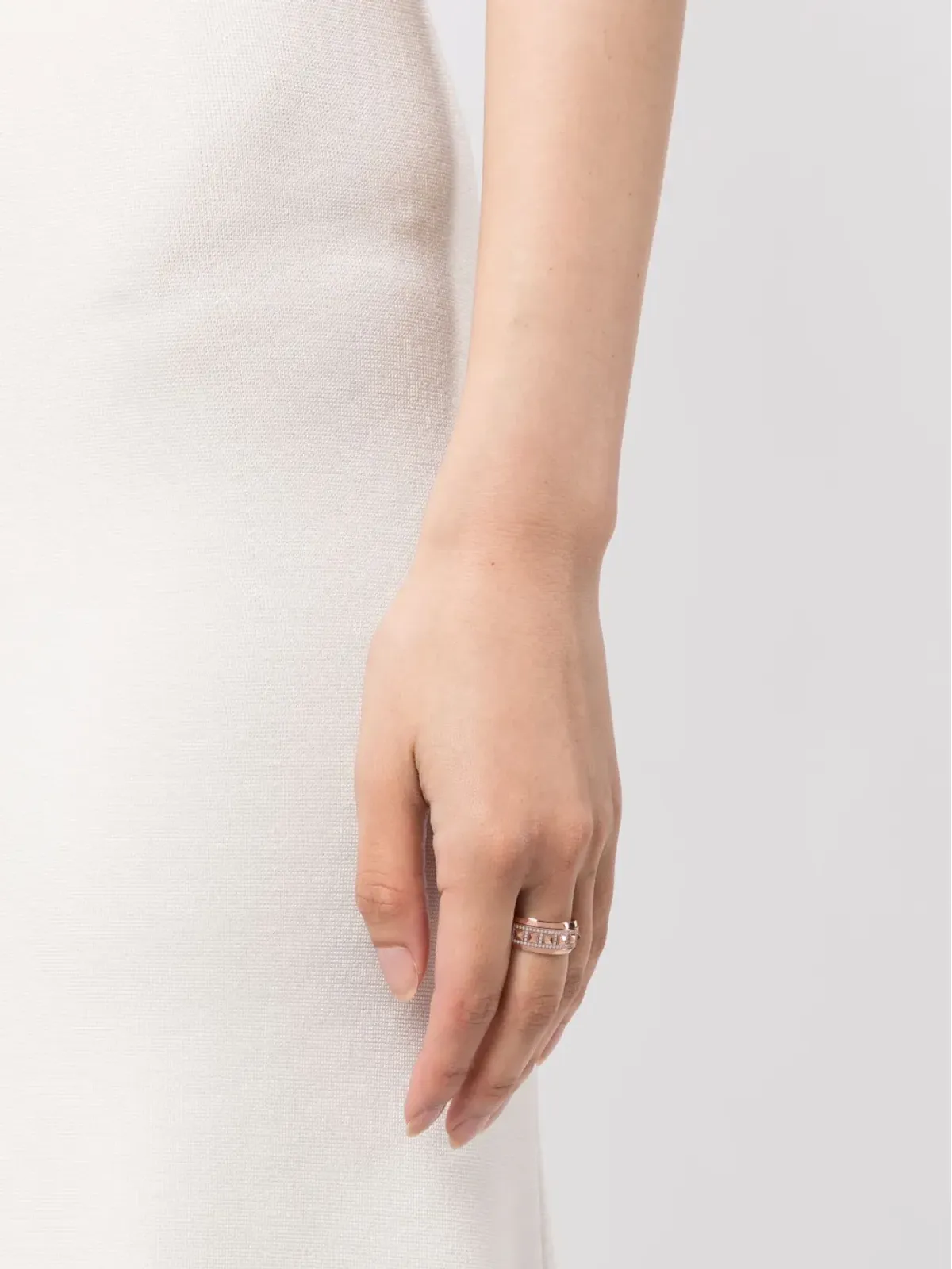 STATEMENT PARIS 18kt ローズゴールド ロックアウェイ・スピナー・ダイヤモンド・リング - 画像2
