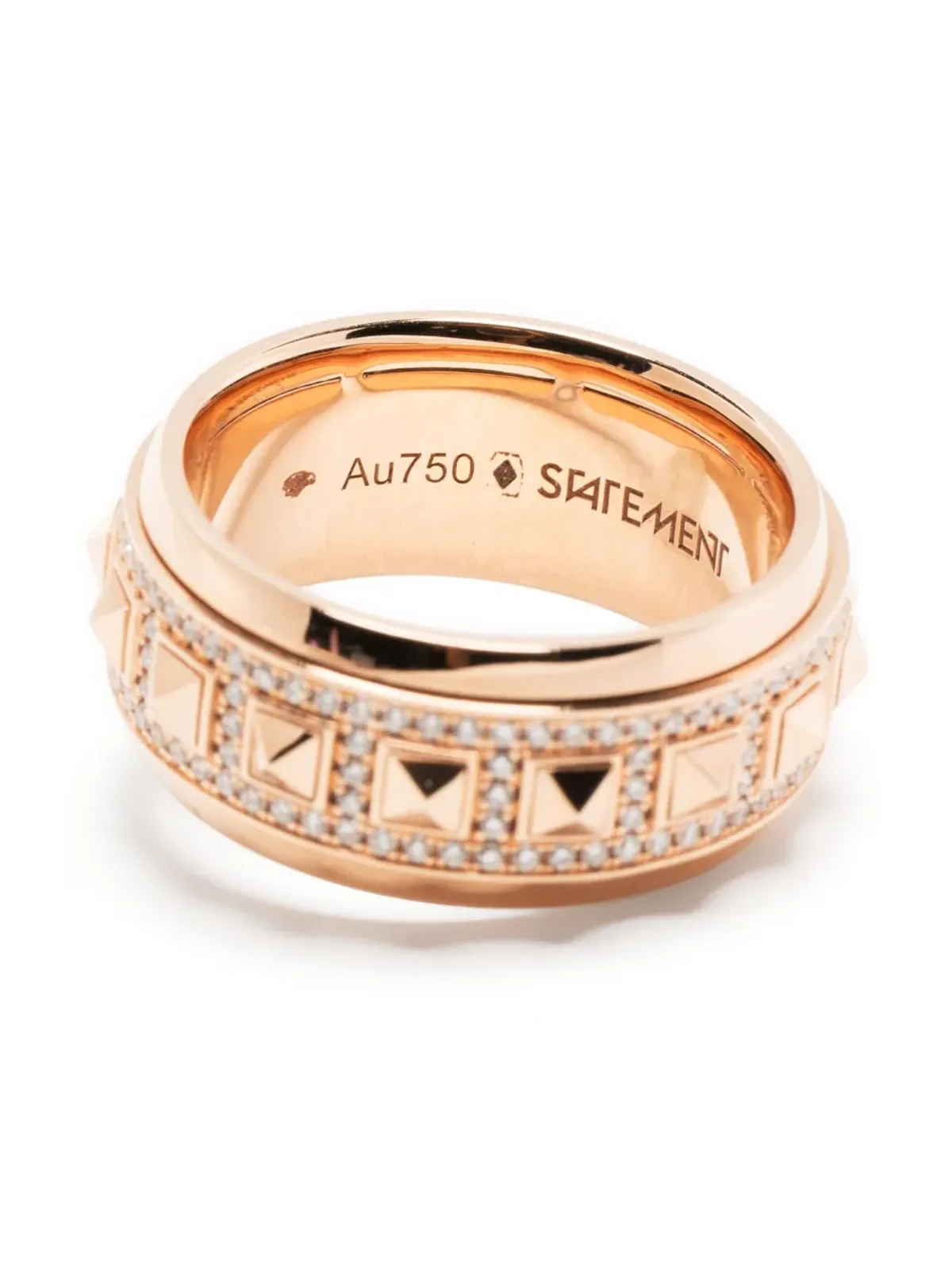 STATEMENT PARIS 18kt ローズゴールド ロックアウェイ・スピナー・ダイヤモンド・リング - 画像3