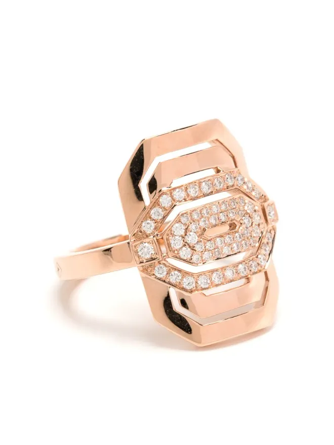 STATEMENT PARIS STATEMENT PARIS 18kt ローズゴールド ミニ・マイウェイ ダイヤモンド カクテルリングの商品画像