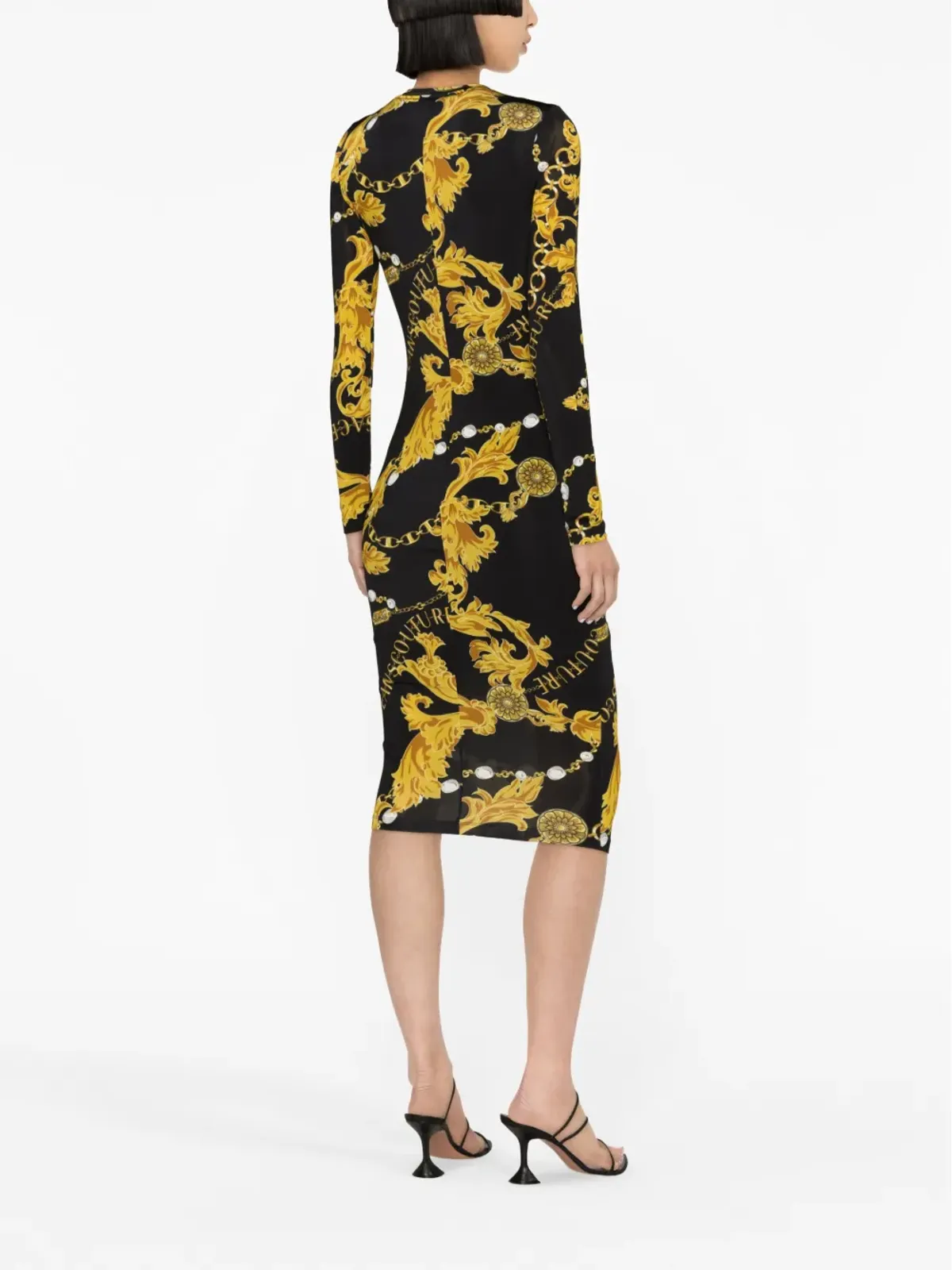 Versace Jeans Couture バロックプリント ミディドレス - 画像4