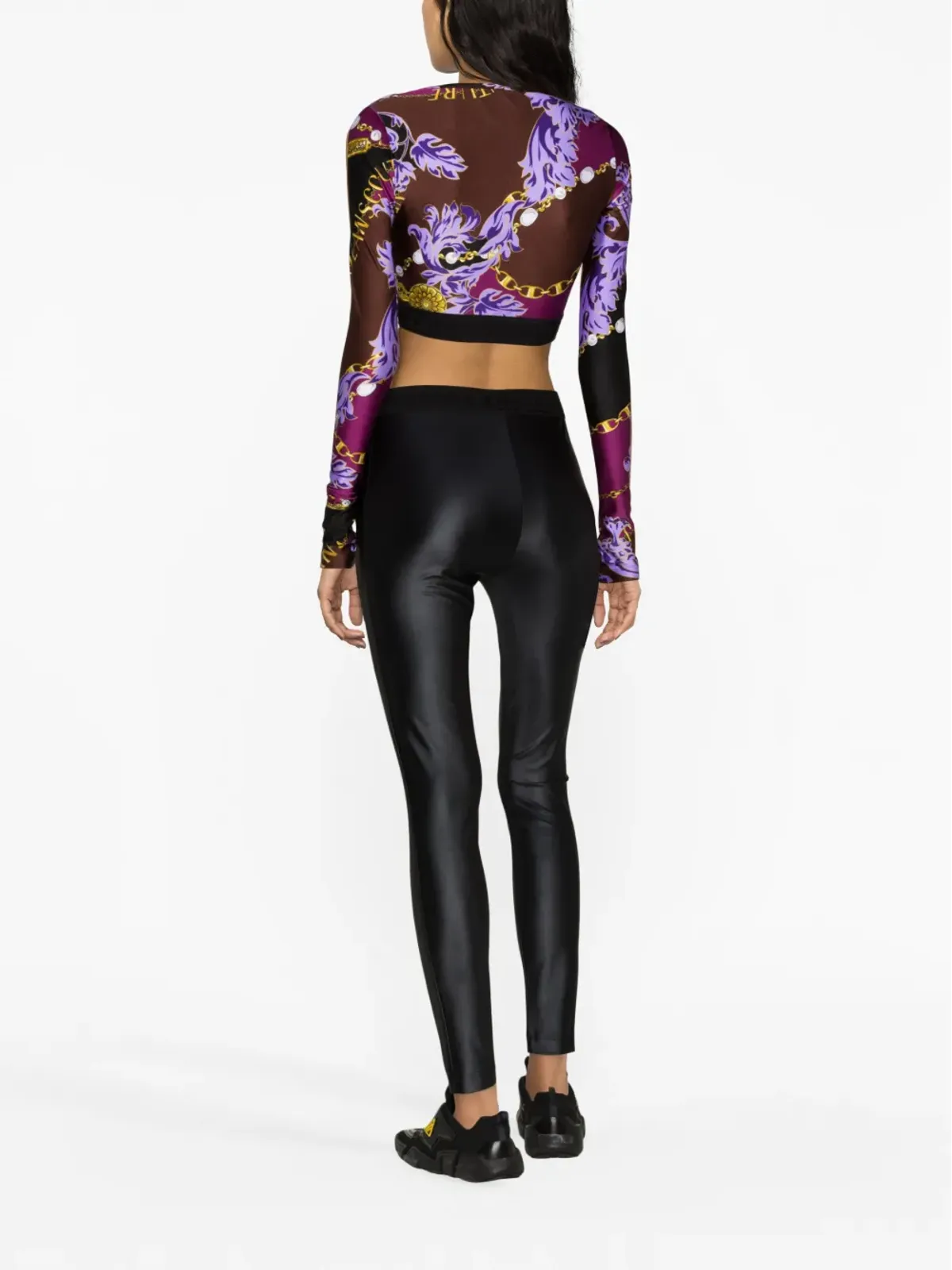 Versace Jeans Couture バロッコプリント クロップトップ - 画像4