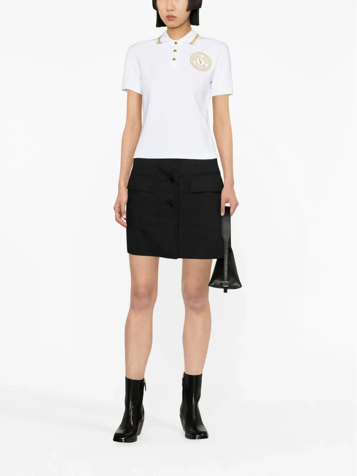 Versace Jeans Couture V-Emblemポロトップ - 画像2