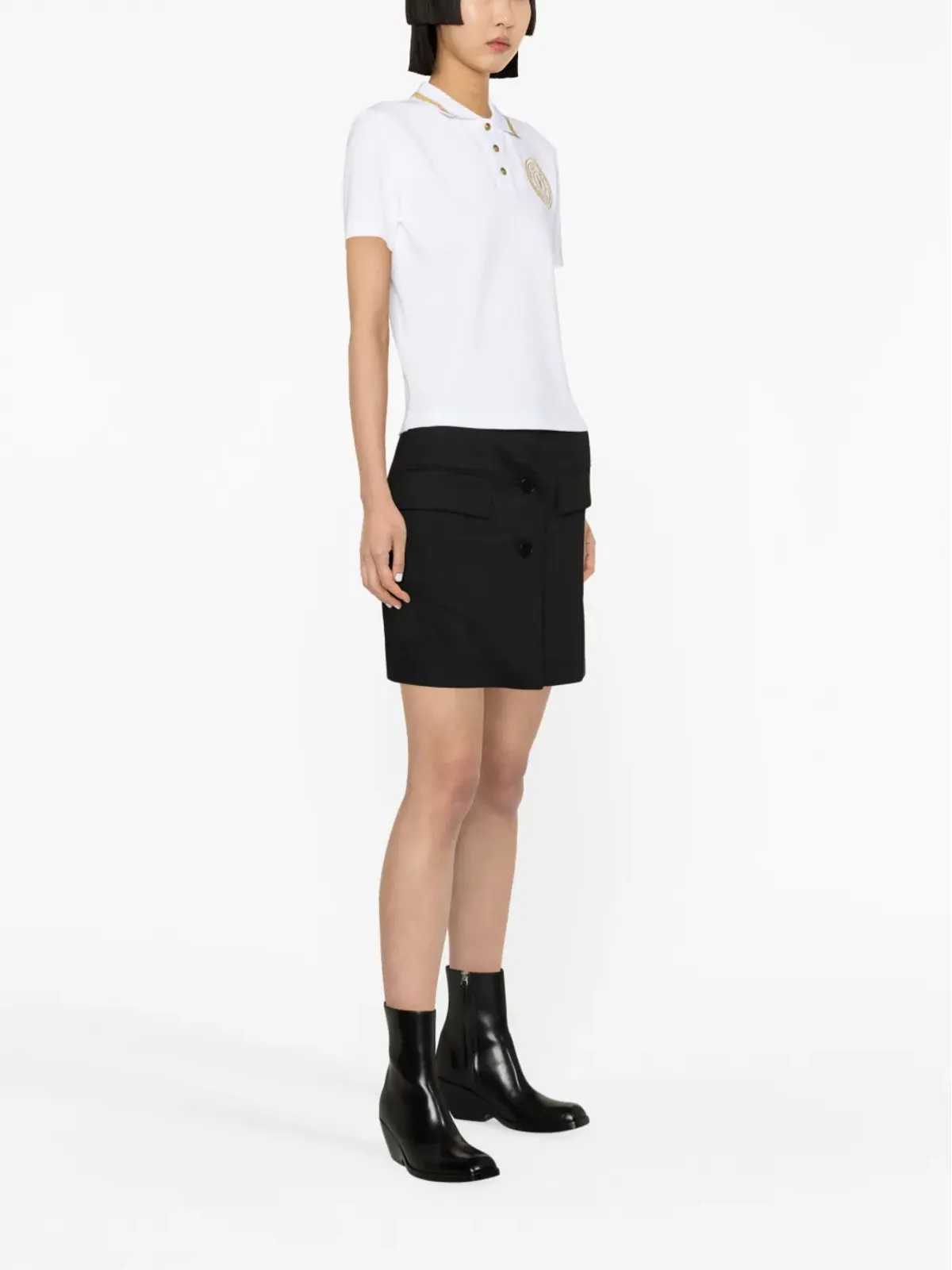 Versace Jeans Couture V-Emblemポロトップ - 画像3