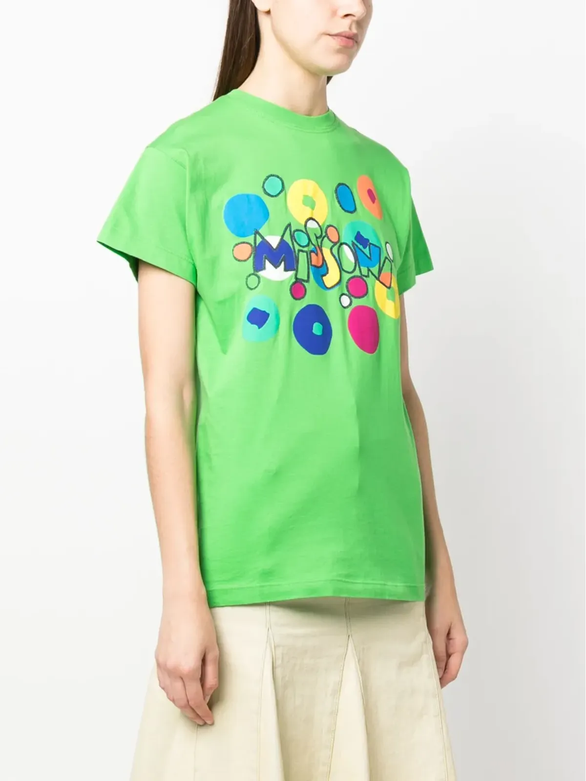 Missoni Pre-Owned 1990s ロゴプリント コットン Tシャツ - 画像3