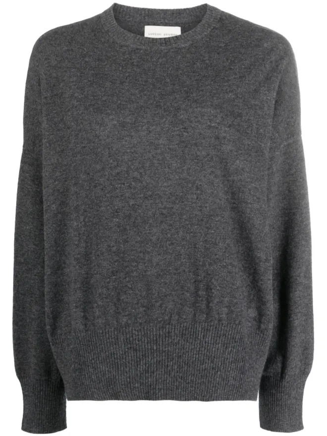 Loulou de Saison LouLou de Saison アnaa カシミヤ クルーネック ジャンパー - Greyの商品画像