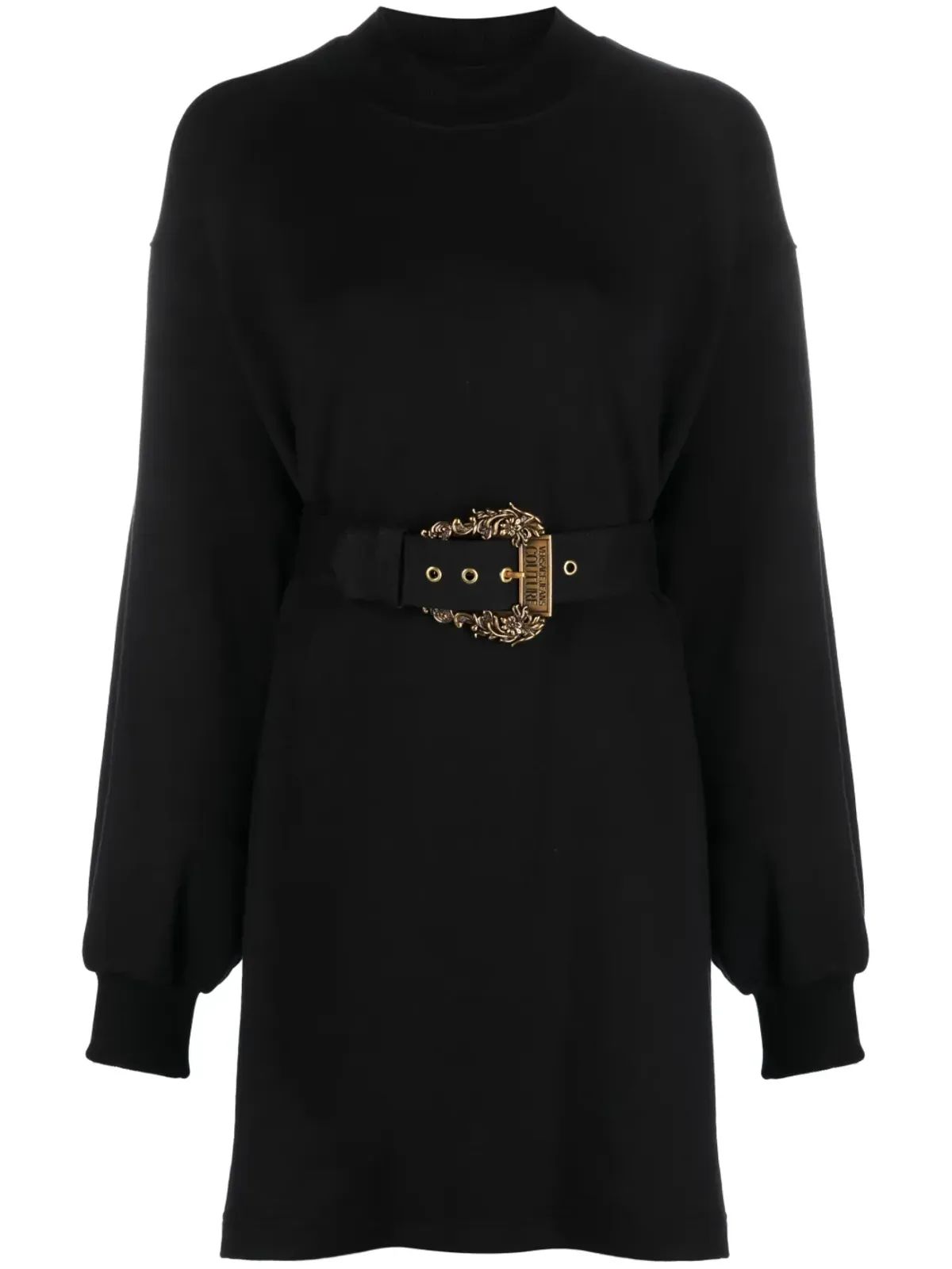 Versace Jeans Couture ベルト付き長袖ミニドレス - 画像1
