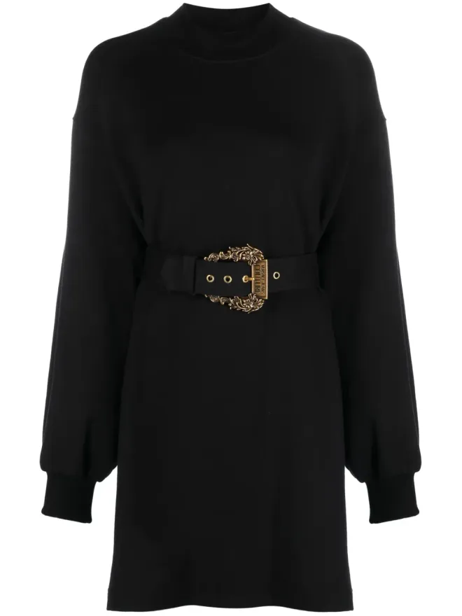 Versace Jeans Couture Versace Jeans Couture ベルト付き長袖ミニドレスの商品画像