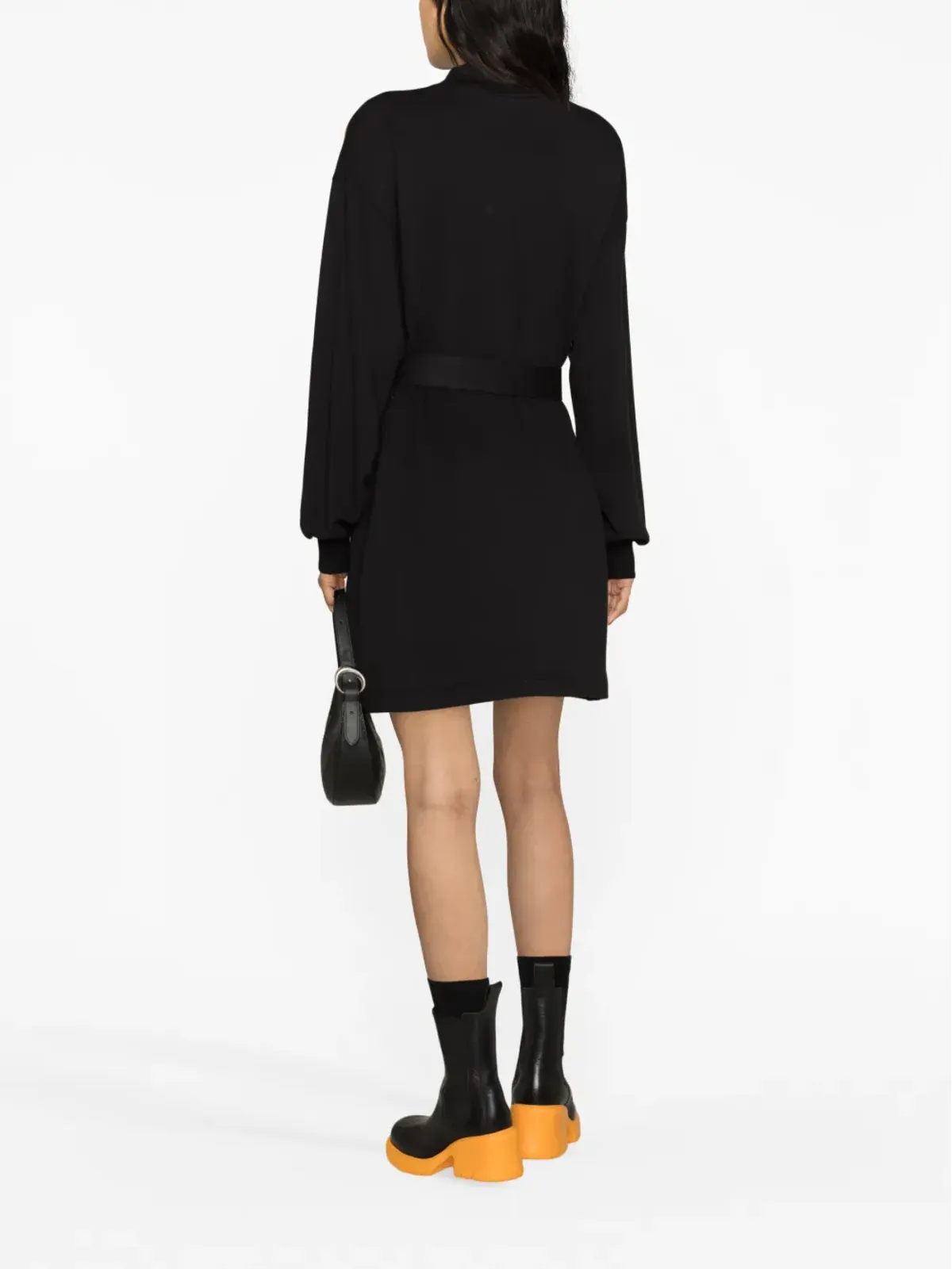 Versace Jeans Couture ベルト付き長袖ミニドレス - 画像4