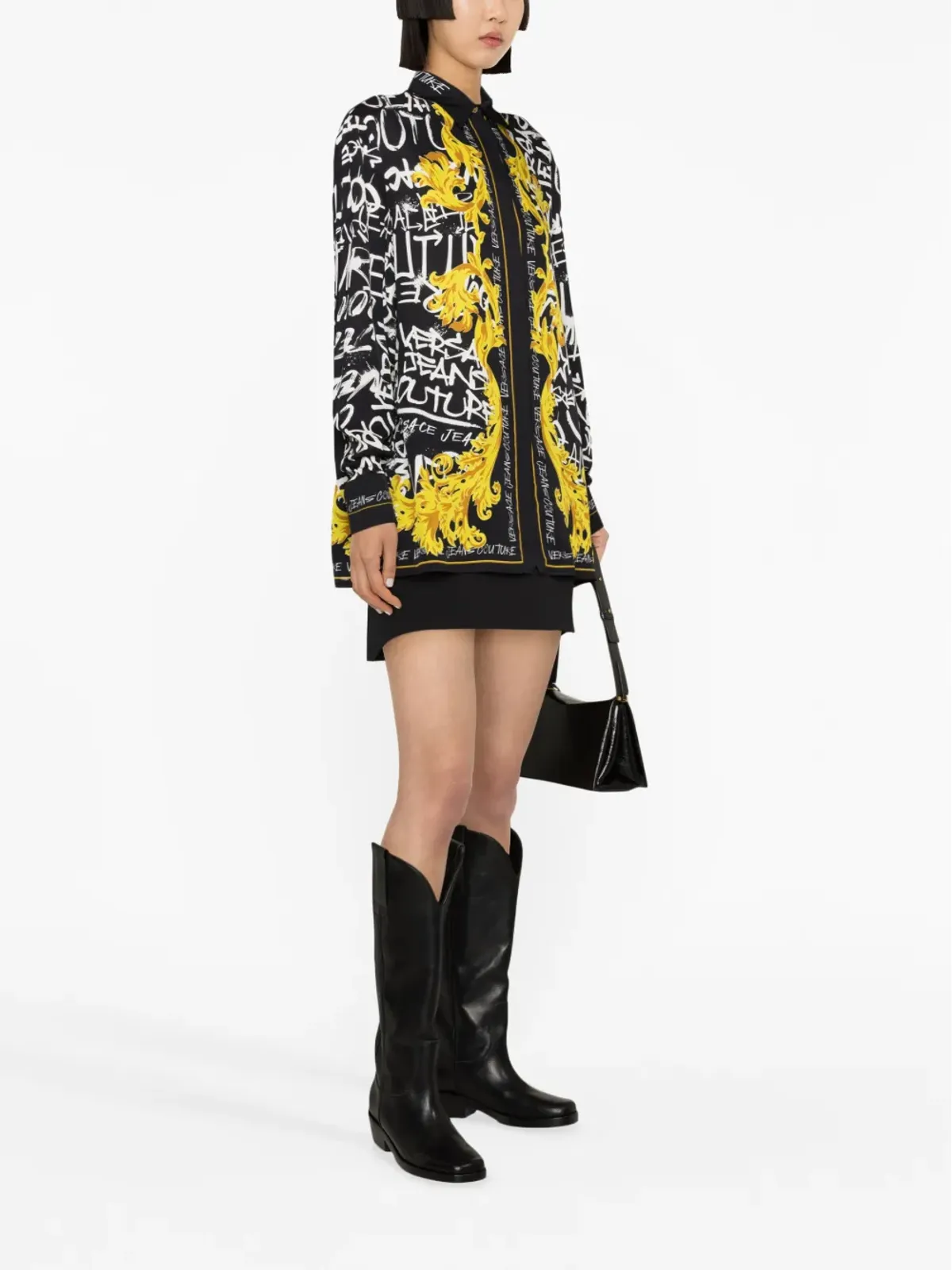Versace Jeans Couture ロゴ クチュール プリント ブラウス - 画像3