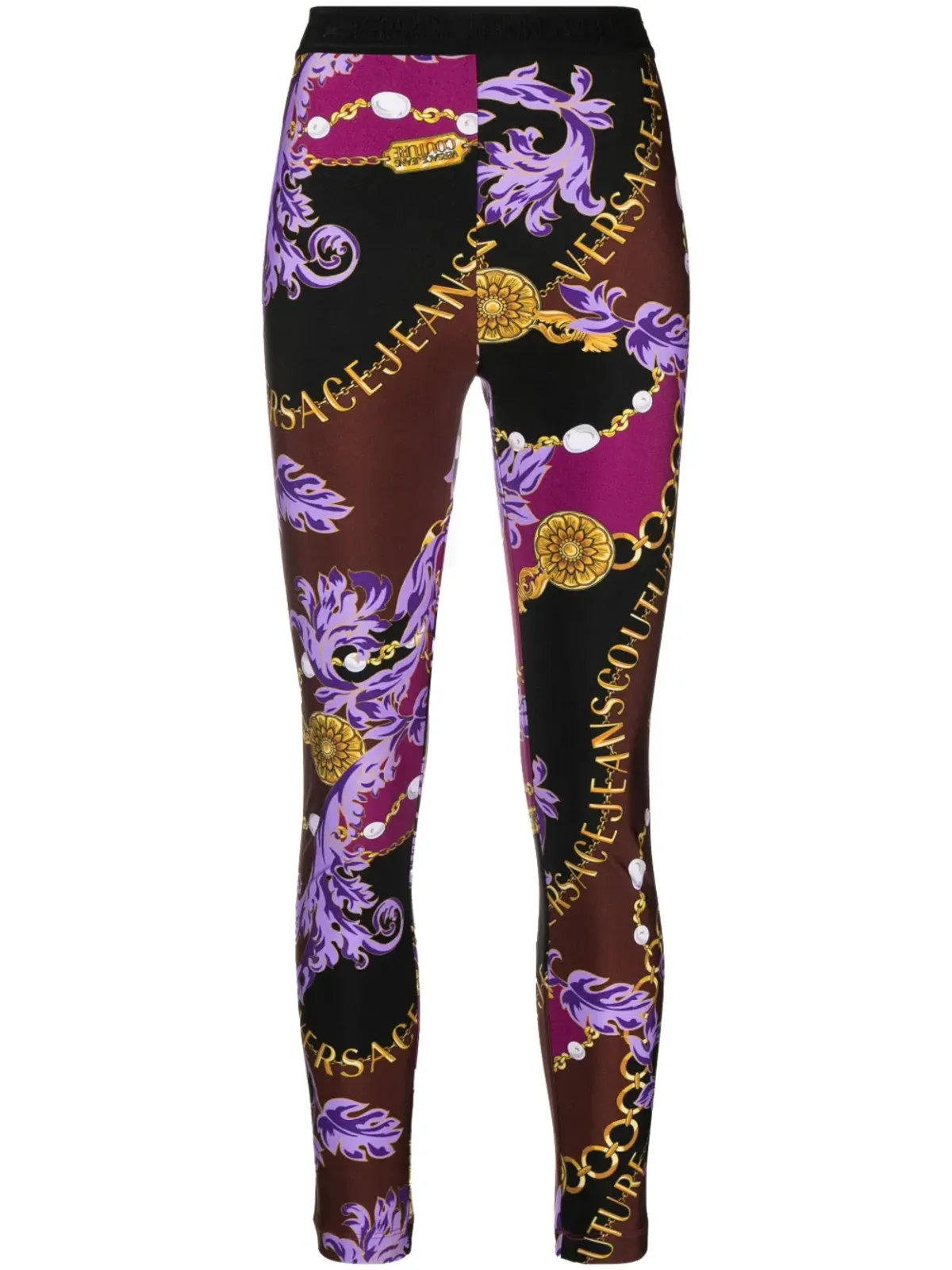Versace Jeans Couture ロゴプリントレギンス - 画像1