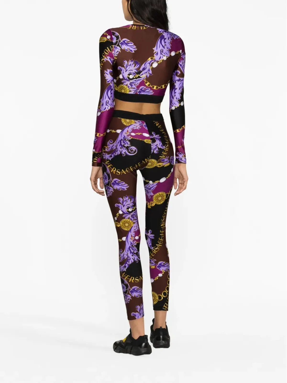 Versace Jeans Couture ロゴプリントレギンス - 画像4