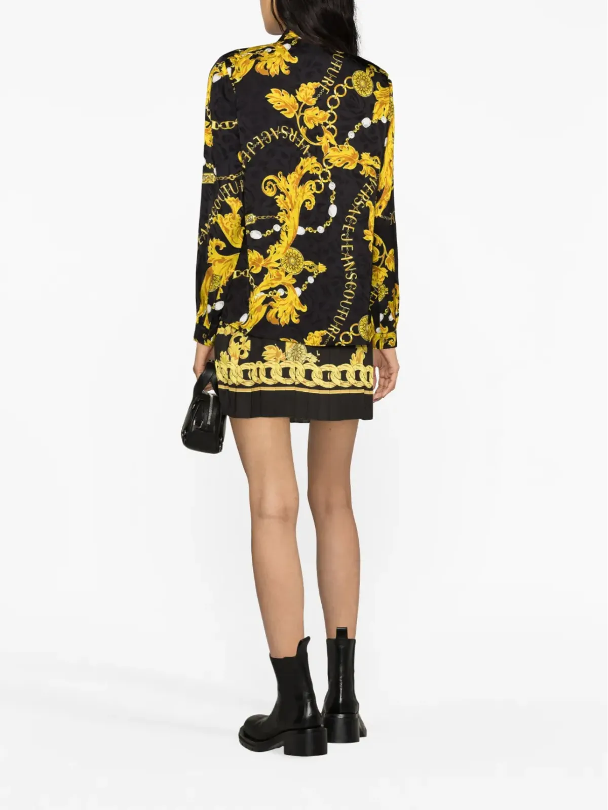 Versace Jeans Couture チェーン・クチュール・プリント サテンシャツ - 画像4