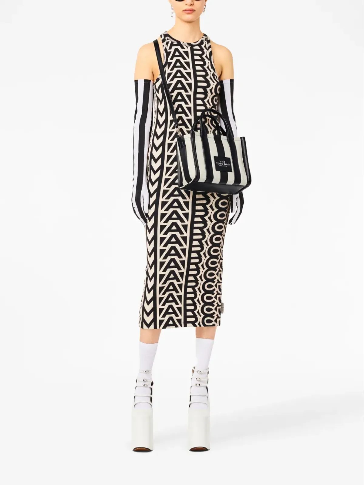Marc Jacobs ストライプ柄のトートバッグ - 画像2