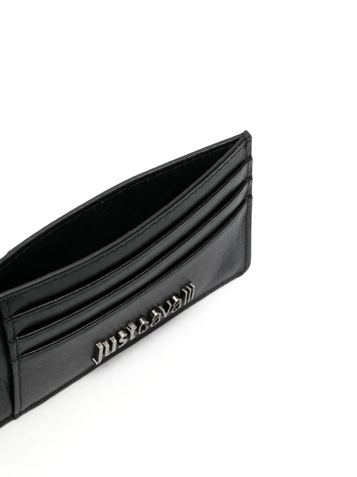 Just Cavalli ロゴ入りレザーカードホルダー - 画像3