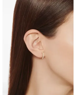 Kiki McDonough 18kt yellow gold Kiki Classic diamond hoops - サムネイル2