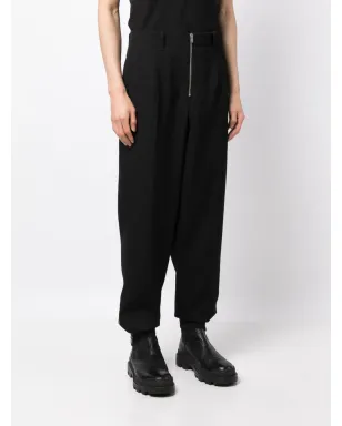 Jil Sander ジップファスナー付きウールのテーパードパンツ - サムネイル3