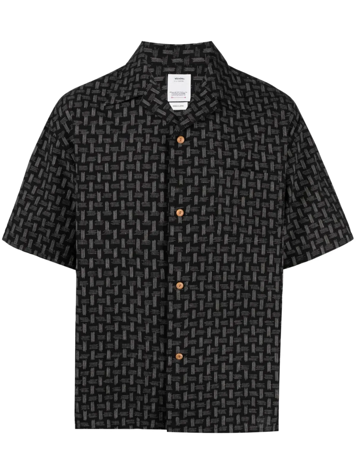visvim グラフィックプリント半袖シャツ - ブラック - 画像1